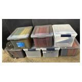 7 Storage Totes w/ File Organizers.