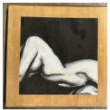 Scott Church Signed Nude Painting On Board.