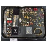 Costume Jewelry, Wrist Watches & Earrings.