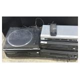 Technics Receiver, Turntable, Tape Deck + VCR.