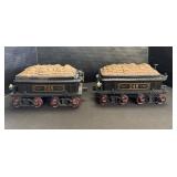 2 Jim Beam Tender Car Decanters.