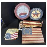 American Theme Wooden Plates & Wall Art.