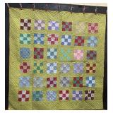 Beautiful Handmade Hand Sewn Patchwork Quilt.