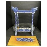 Chinese Blue & White Porcelain Calligraphy Set.