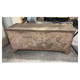 Antique Rustic Pine Chest Tinder Box.