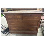 Vtg Eastlake Style Oak Dresser.