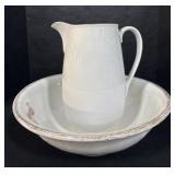 Ceramic Pitcher & Basin.