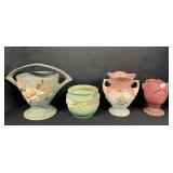 Roseville & Hull Art Pottery Vases.