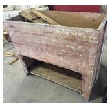 Antique Primitive Wooden Grain Bin.