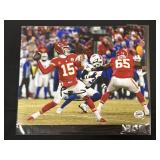 Patrick Mahomes Autographed Photograph.