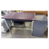 Steel Filing Cabinet, Side Table.