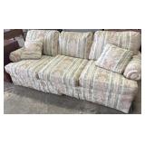 Floral Upholstered Sofa.