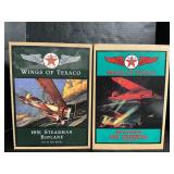Ertl Die Cast Wings Of Texaco Airplane Banks.