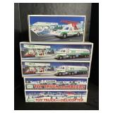 Hess Trucks, Tankers, Racer, Helicopter.