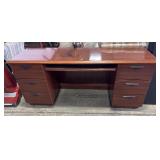 Rich Cherry Executive Desk.