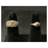 2 14KT Gold Rings.;