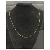 14KT Gold Braided Chain Necklace.