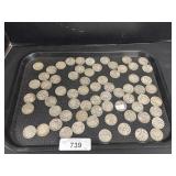 63 90% Silver Walking Liberty Coins.