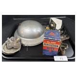Portable Heaters, Small Metal Bowls, Timer.