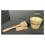 Beekeeping Foundation Fastener, Wooden Bucket.