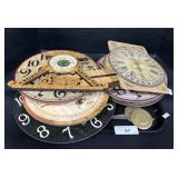 Large Lot Of Wooden Wall Clocks.