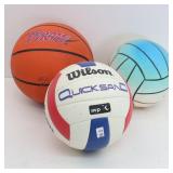 (3) Sports Balls--Basketball, Soccer & Kids Ball