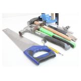 Hammers, Pry Bar, Level, Saw & Magnetic Mirror
