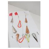 Collection of Shiny Metal Fishing Lures