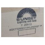 SUNSET F2484-53 3LT TEMPEST Bowl Pendant Light