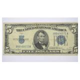 1934D $5 Silver Certificate