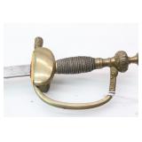 Antique Brass Handled Spanish Dress Sword