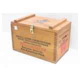 WINCHESTER Small Arms Wood Ammo Box w/ Dovetail