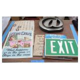 Metal Signs, Wall Signs &  Calendar - Exit