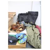 Bargain Lot: Leather Belts,  Caps, Bags, Air