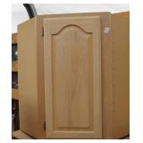 18" Upper Corner Kitchen Cabinet in Natural Wood