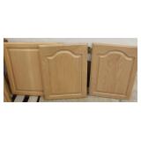 3 Oak Kitchen Doors Natural Finish