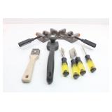 Angle Clamp, Master Mechanic Chisels & 2-Scrapers