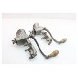 Vtg UNIVERSAL NO. 1 & O-V-B- No. 70 Meat Grinders