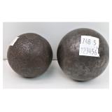 Possible Small Cannon Ball & Iron Mill Ball..