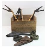 Wood Ammo Box, Clay Target Throwers, Pistol