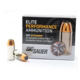 20rds Sig Sauer 45auto 230gr V-Crown Cartridges