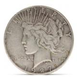1927-S Peace Silver Dollar - VF