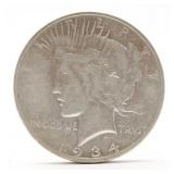 1934-S Peace Silver Dollar - F
