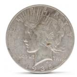 1935-S Peace Silver Dollar - VF
