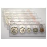 (8) 1958-1964 Silver Coin Sets