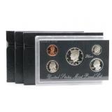 (3) 1992-1994 US Mint 90% Silver Proof Sets