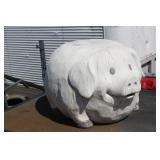 Resin Garden Pig Table/ Footstool