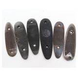 (6) Rifle Stock Butt Plates - Remington,