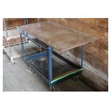 Shop Bench Cart with Heavy Duty 1/4" Steel Top