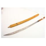 SAMURAI Sword in Wood/Cane Sheath
